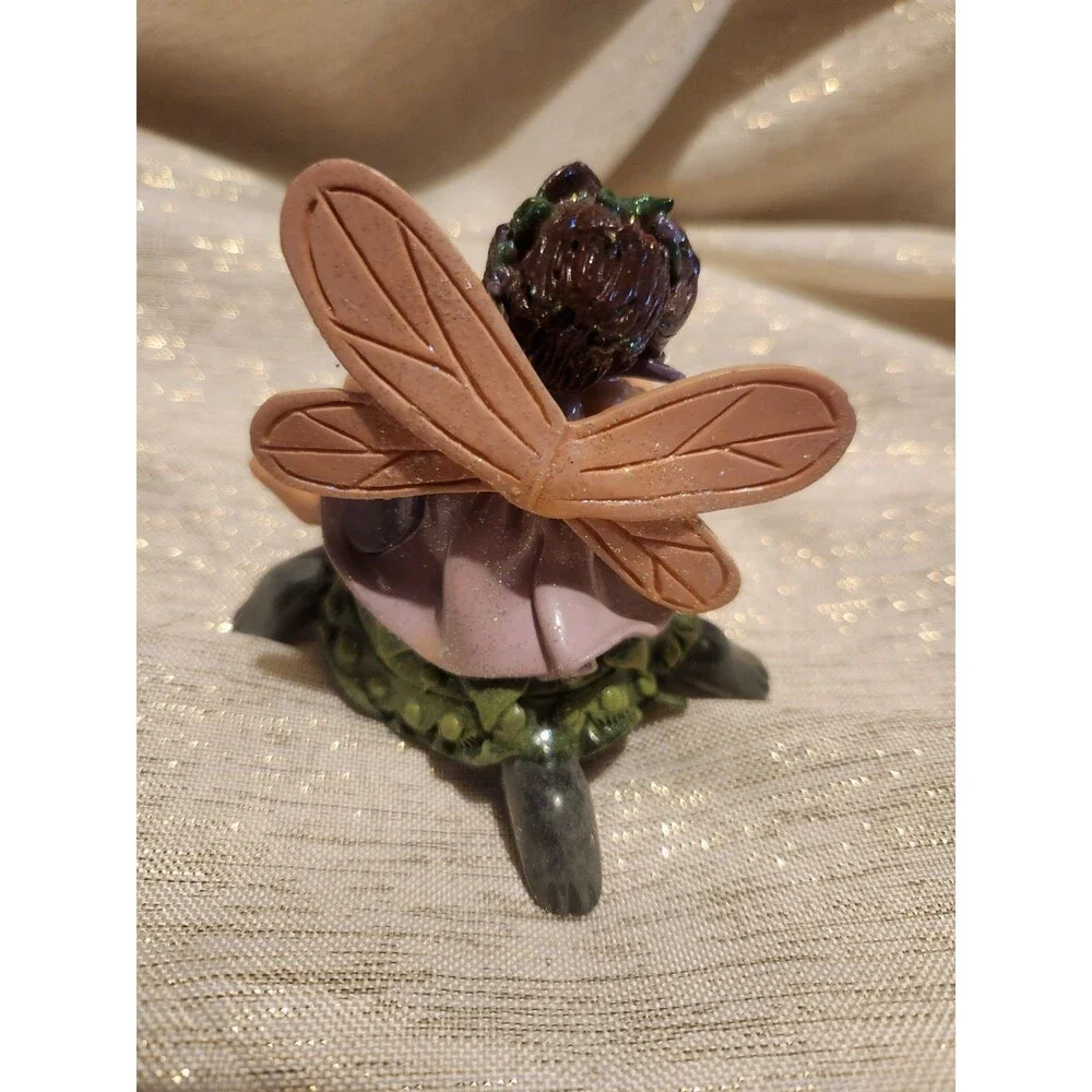 1999 Donna Little Enesco Fairy Riding Turtle 3.5-4